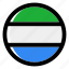 sierra leone, flag, country, nation, national, flags, national flag, country flag, circle 
