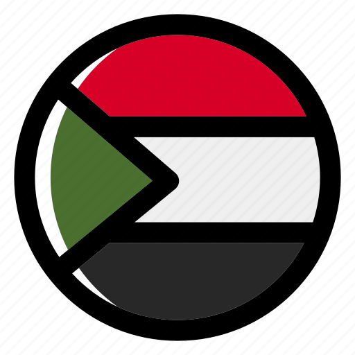 Sudan, flag, country, nation, national, flags, national flag icon - Download on Iconfinder