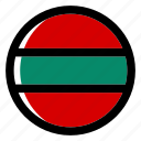 transnistria, flag, country, nation, national, flags, national flag, country flag, circle