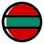 transnistria, flag, country, nation, national, flags, national flag, country flag, circle 