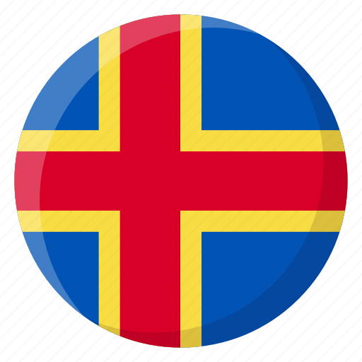 Aland islands, flag, country, nation, national, flags, national flag icon - Download on Iconfinder