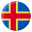 aland islands, flag, country, nation, national, flags, national flag, country flag, circle 