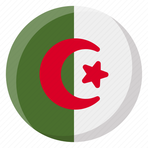 Algeria, algerian, flag, country, nation, national, flags icon - Download on Iconfinder