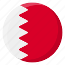 bahrain, flag, country, nation, national, flags, national flag, country flag, circle