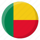 benin, flag, country, nation, national, flags, national flag, country flag, circle