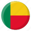 benin, flag, country, nation, national, flags, national flag, country flag, circle 