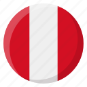 peru, flag, country, nation, national, flags, national flag, country flag, circle