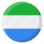 sierra leone, flag, country, nation, national, flags, national flag, country flag, circle 