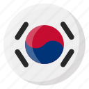 south korea, flag, country, nation, national, flags, national flag, country flag, circle