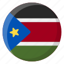 south sudan, flag, country, nation, national, flags, national flag, country flag, circle