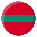 transnistria, flag, country, nation, national, flags, national flag, country flag, circle