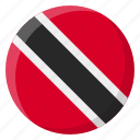 trinidad and tobago, flag, country, nation, national, flags, national flag, country flag, circle