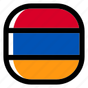 armenia, national, world, flag, country, nation, square