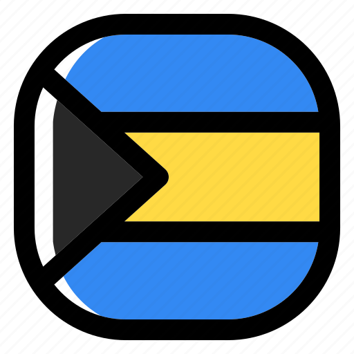 Bahamas, national, world, flag, country, nation, square icon - Download on Iconfinder