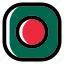 bangladesh, national, world, flag, country, nation, square 