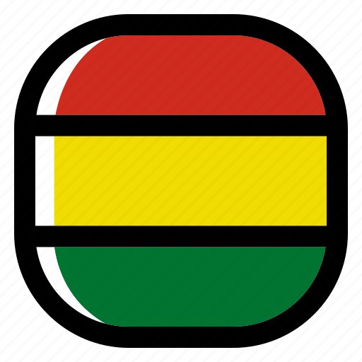 Bolivia, national, world, flag, country, nation, square icon - Download on Iconfinder