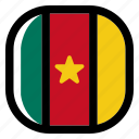 cameroon, national, world, flag, country, nation, square