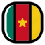 cameroon, national, world, flag, country, nation, square 