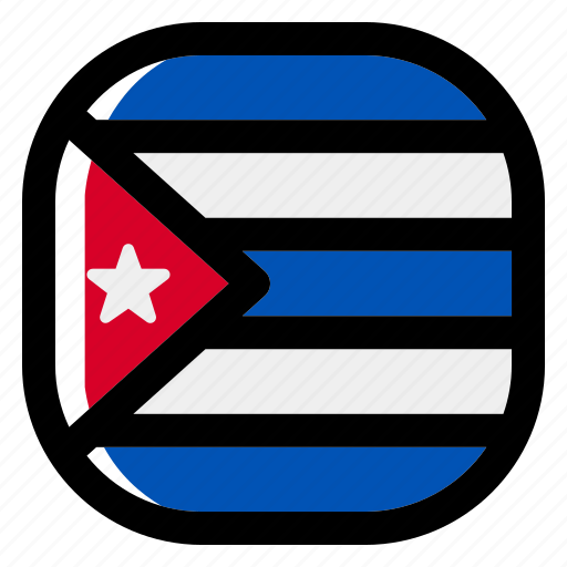 Cuba, national, world, flag, country, nation, square icon - Download on Iconfinder