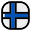 finland, national, world, flag, country, nation, square 