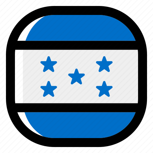 Honduras, national, world, flag, country, nation, square icon - Download on Iconfinder