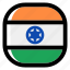 india, national, world, flag, country, nation, square 