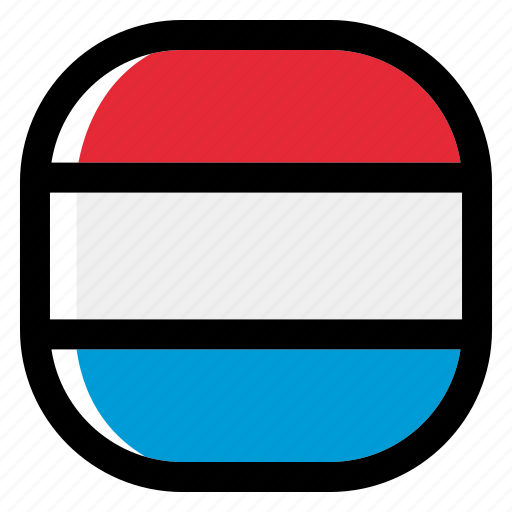 Luxembourg, national, world, flag, country, nation, square icon - Download on Iconfinder