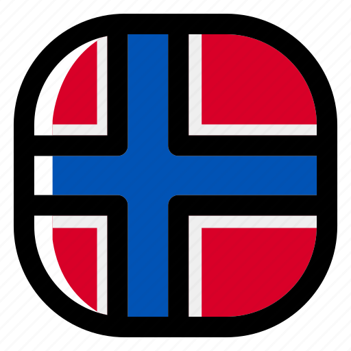 Norway, national, world, flag, country, nation, square icon - Download on Iconfinder