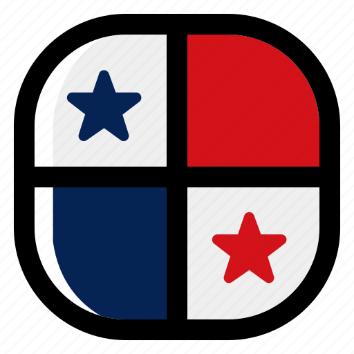 Panama, national, world, flag, country, nation, square icon - Download on Iconfinder