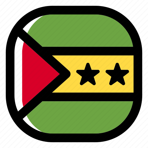 Sao tome and principe, national, world, flag, country, nation, square icon - Download on Iconfinder
