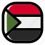 sudan, national, world, flag, country, nation, square 