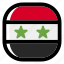 syria, national, world, flag, country, nation, square 