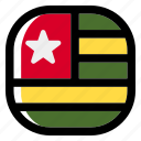 togo, national, world, flag, country, nation, square