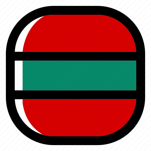 Transnistria, national, world, flag, country, nation, square icon - Download on Iconfinder
