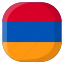 armenia, national, world, flag, country, nation, square 