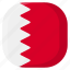 bahrain, national, world, flag, country, nation, square 