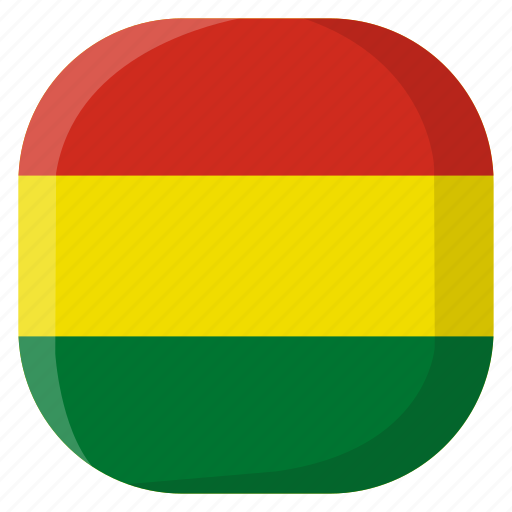 Bolivia, national, world, flag, country, nation, square icon - Download on Iconfinder