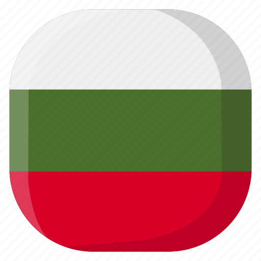 Bulgaria, national, world, flag, country, nation, square icon - Download on Iconfinder