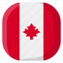 canada, national, world, flag, country, nation, square