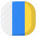 canary islands, national, world, flag, country, nation, square