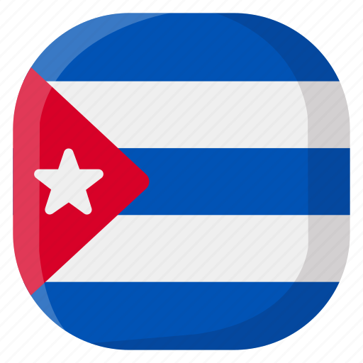 Cuba, national, world, flag, country, nation, square icon - Download on Iconfinder