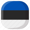 estonia, national, world, flag, country, nation, square