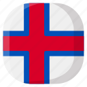 faroe islands, national, world, flag, country, nation, square