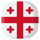 georgia, national, world, flag, country, nation, square