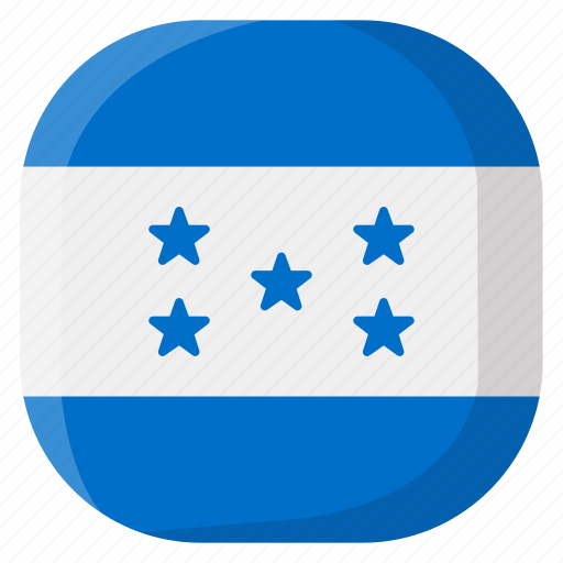 Honduras, national, world, flag, country, nation, square icon - Download on Iconfinder