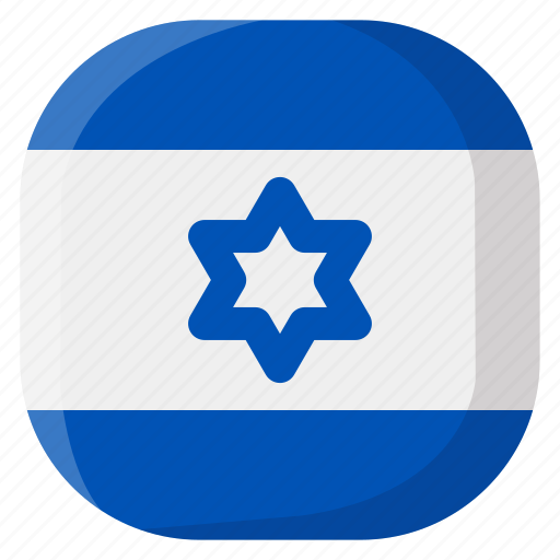 Israel, national, world, flag, country, nation, square icon - Download on Iconfinder