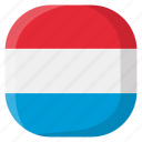 luxembourg, national, world, flag, country, nation, square