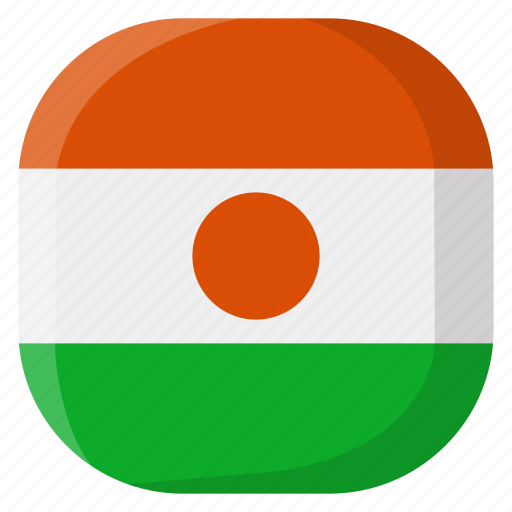Niger, national, world, flag, country, nation, square icon - Download on Iconfinder
