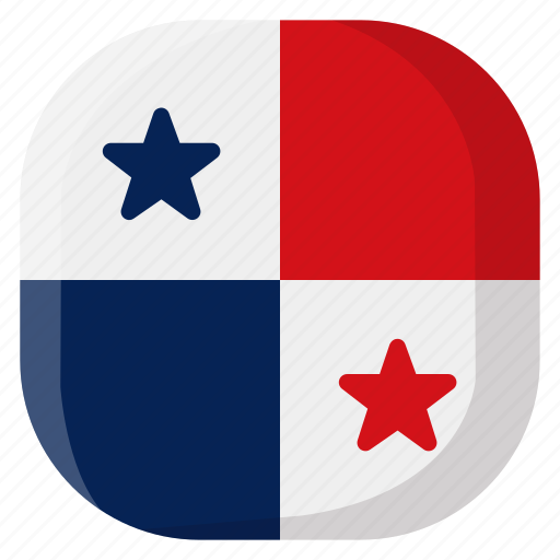 Panama, national, world, flag, country, nation, square icon - Download on Iconfinder