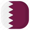 qatar, national, world, flag, country, nation, square
